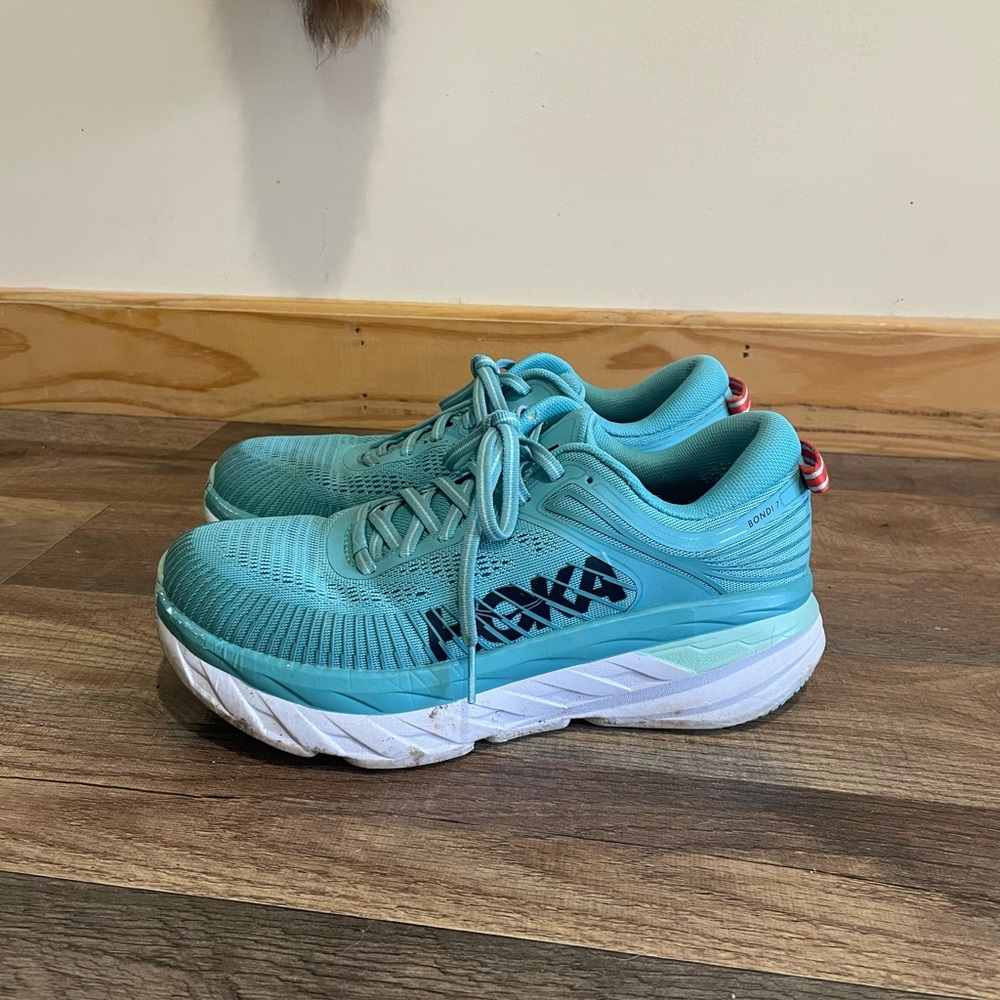 Hoka one one Bondi 7 max cushioned road running shoe sneakers - Picture 2 of 6